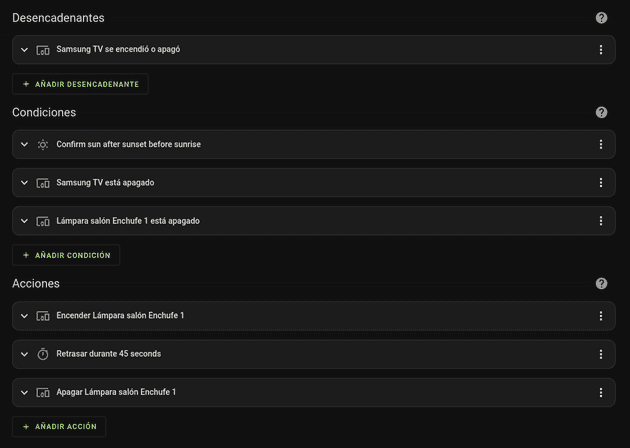 Automatización de Home Assistant