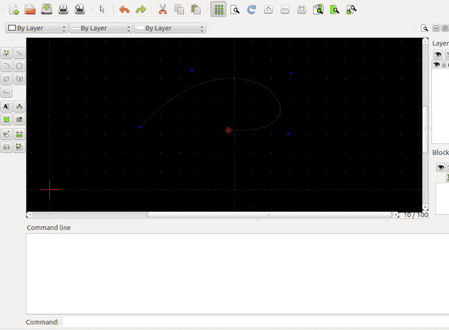 Spline en LibreCAD